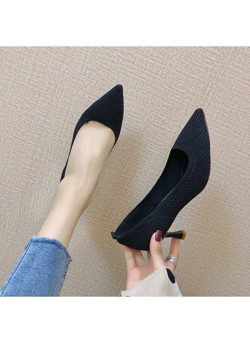 2020 summer new Korean pointed high heels simple a...