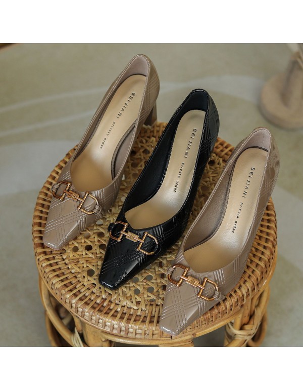 288-8 French Retro High Heels shallow mouth gentle...