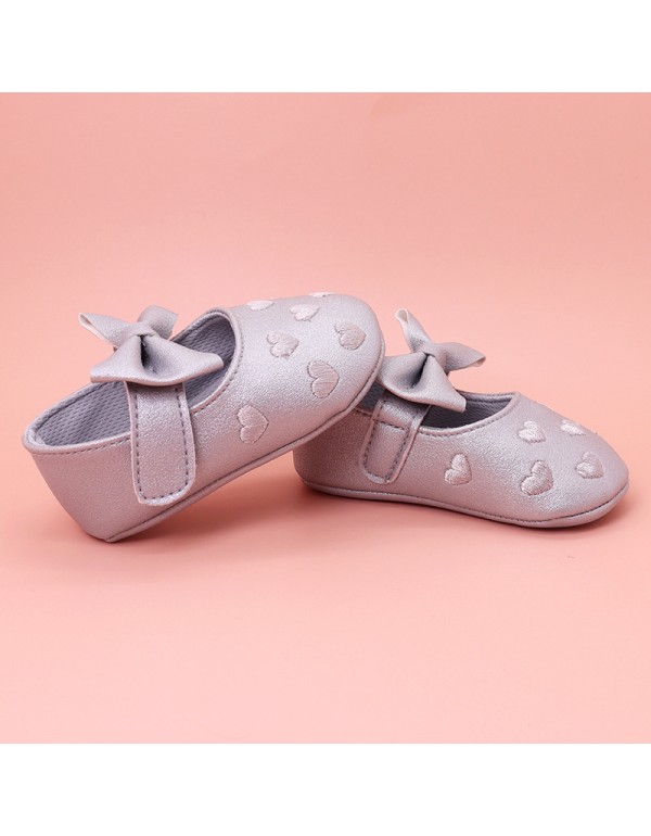 New baby shoes butterfly heart-shaped foreign trade Korean baby shoes toddler shoes princess style comfortable soft soled children's shoes wholesale 