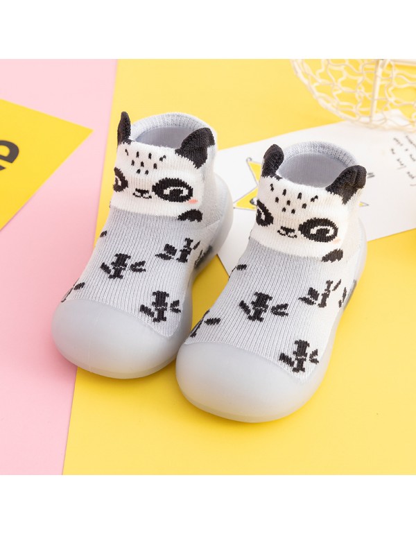 2021 new children's walking shoes soft bottom cartoon 0-3-year-old baby indoor sock shoes infant outer shoes 