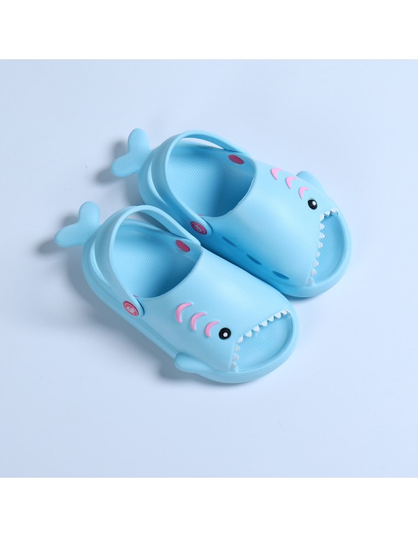 Heli shark new fashion little shark cool children's shoes flat bottom leisure daily wear male and female baby beach sandals 