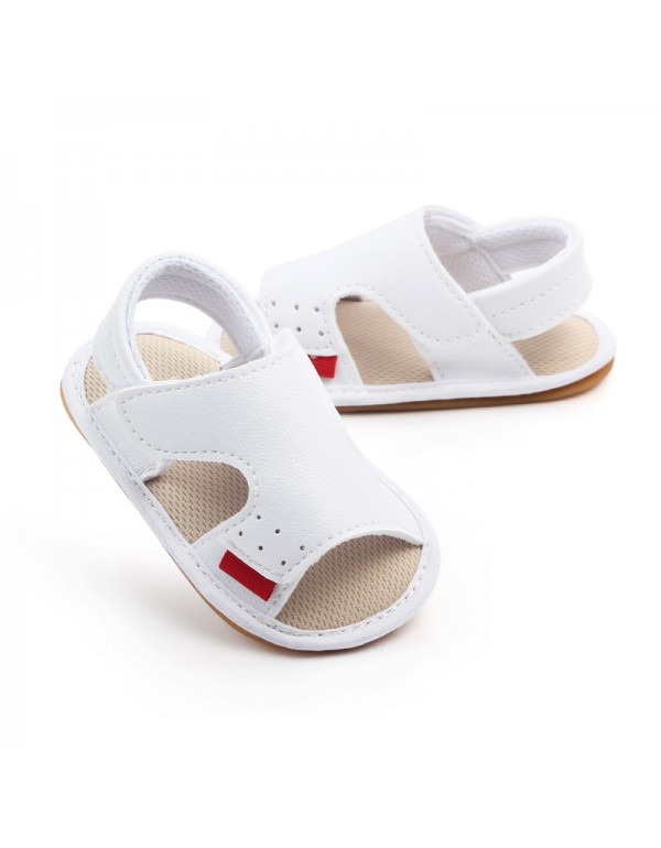 Summer baby shoes 0-1 year old casual baby male sandals soft soled Velcro non slip breathable walking shoes wholesale 