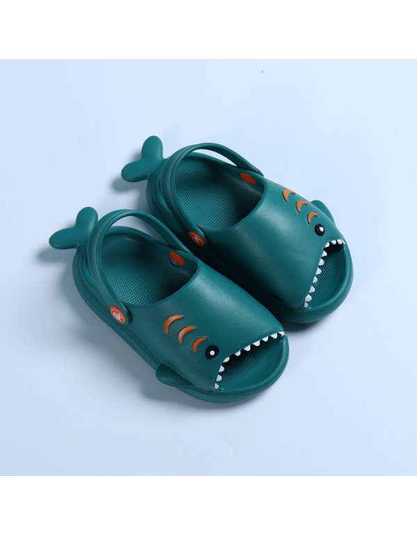 Heli shark new fashion little shark cool children's shoes flat bottom leisure daily wear male and female baby beach sandals 