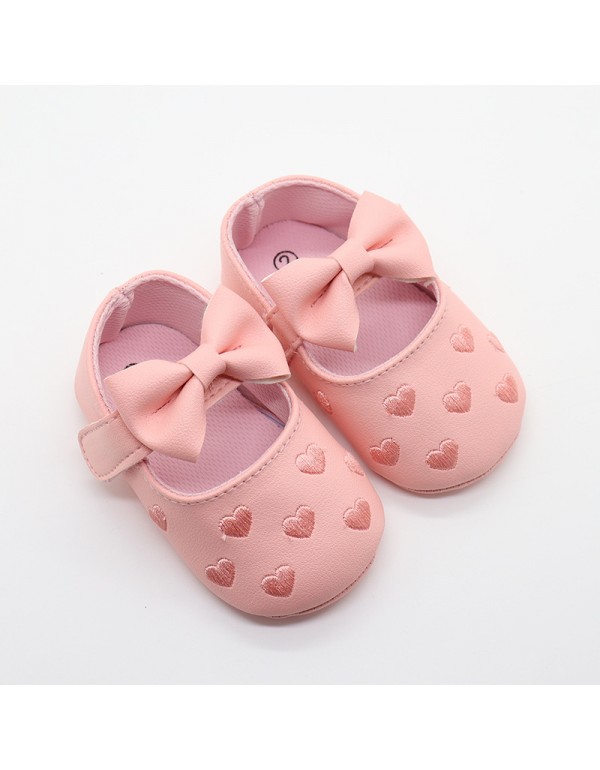 New baby shoes butterfly heart-shaped foreign trade Korean baby shoes toddler shoes princess style comfortable soft soled children's shoes wholesale 