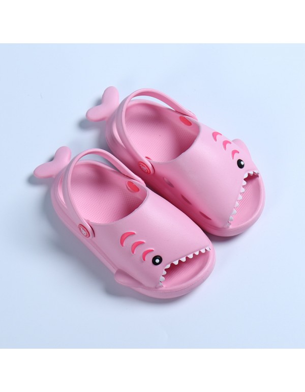 Heli shark new fashion little shark cool children's shoes flat bottom leisure daily wear male and female baby beach sandals 