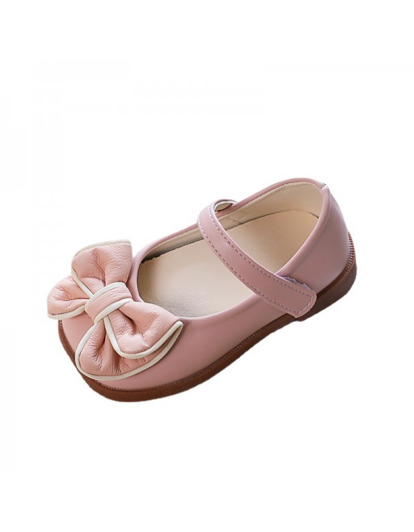 Girls' small leather shoes spring 2022 new princess shoes women's treasure children's shoes soft soled children's shoes spring and autumn single shoes black 