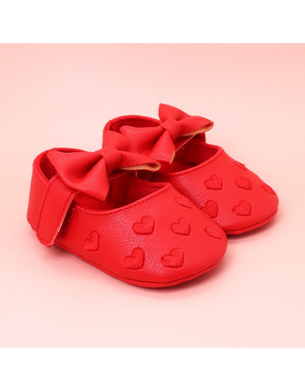 New baby shoes butterfly heart-shaped foreign trade Korean baby shoes toddler shoes princess style comfortable soft soled children's shoes wholesale 