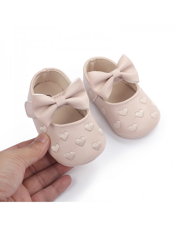 0-1 year old one heart baby shoes toddler shoes baby shoes soft soled baby shoes one hair substitute 