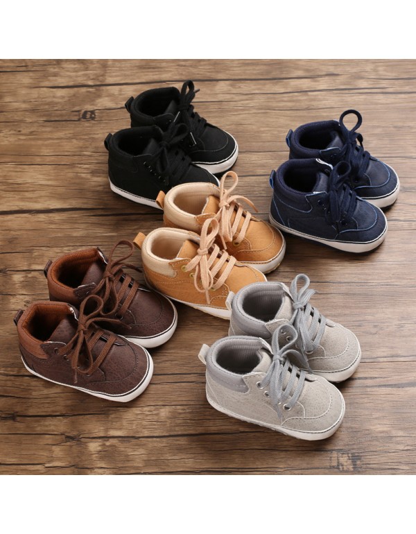 Spring and autumn baby lace up shoes 1-0-year-old ...