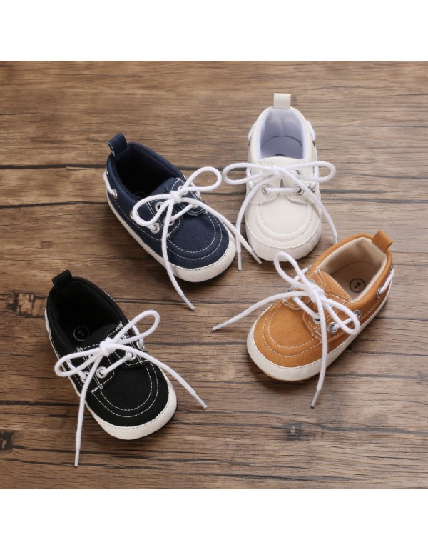 Baby shoes spring and autumn style 0-1-year-old boys' and girls' shoes soft soled casual walking shoes 