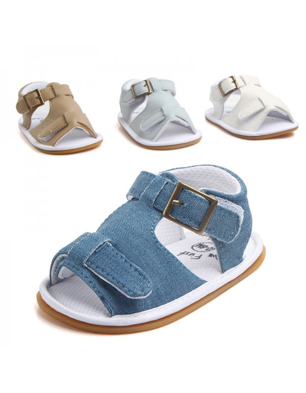Spring and summer new men's baby shoes baby shoes soft soled non slip walking shoes rubber soled sandals wholesale 0824 