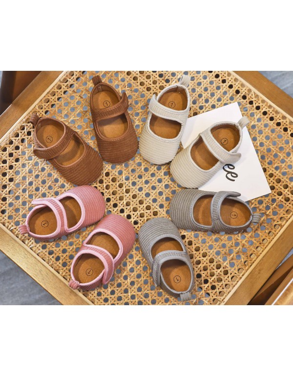New baby shoes corduroy spring and autumn baby sof...