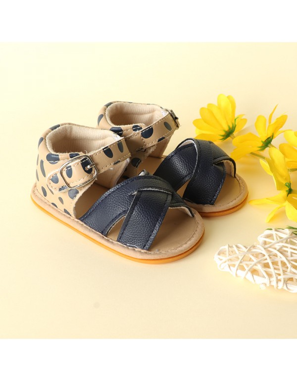 Cross border hot summer baby sandals breathable soft rubber soled walking shoes baby shoes baby shoes directly supplied by manufacturers 