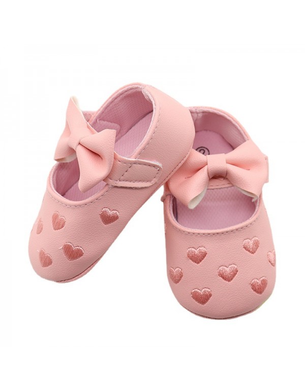 New baby shoes butterfly heart-shaped foreign trade Korean baby shoes toddler shoes princess style comfortable soft soled children's shoes wholesale 