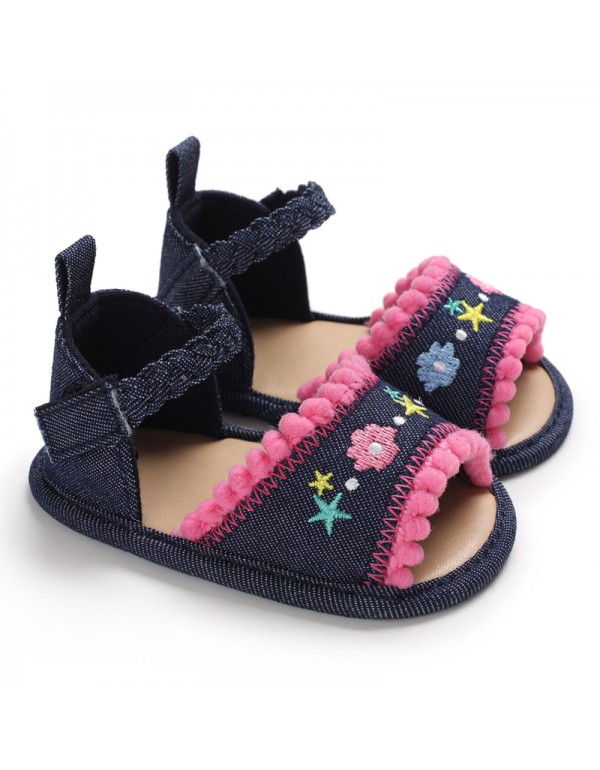 Summer 0-1-year-old baby walking shoes soft sole wisp empty baby shoes breathable summer sandals 