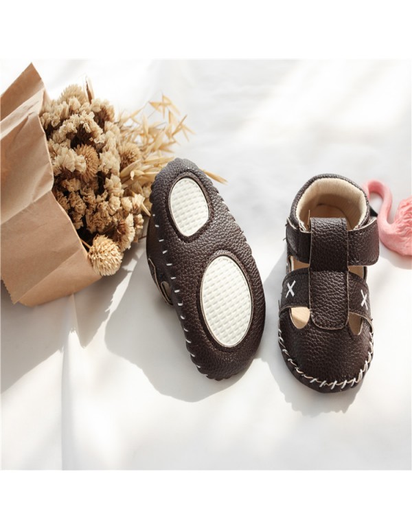 Hansheng baby sandals 0-1 year old toddlers summer soft bottom non slip baby shoes babyshoes 2019 
