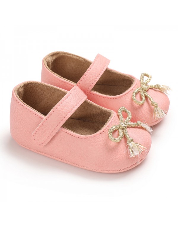 Spring and autumn style 0-1-year-old baby walking shoes Soft Sole Baby Shoes versatile princess shoes 