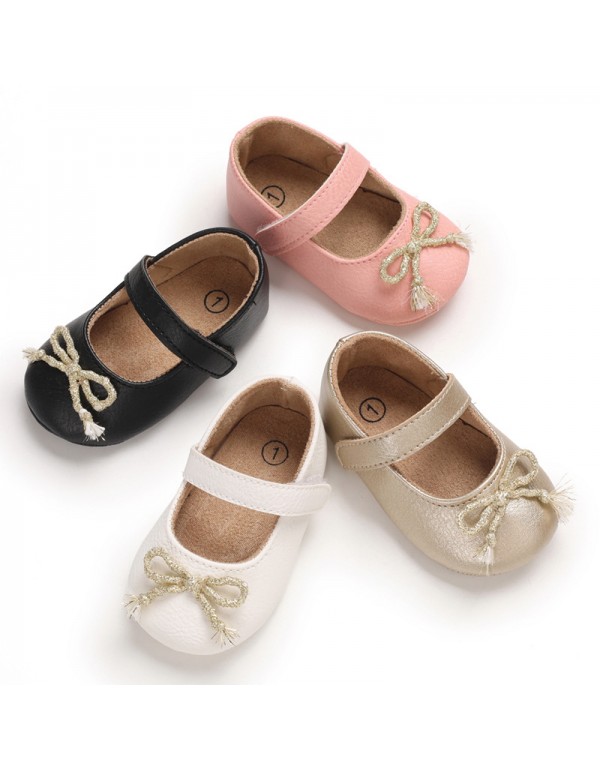 Spring and autumn style 0-1-year-old baby walking shoes Soft Sole Baby Shoes versatile princess shoes 