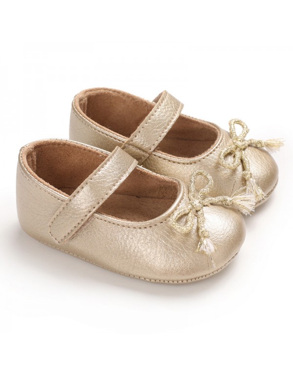 Spring and autumn style 0-1-year-old baby walking shoes Soft Sole Baby Shoes versatile princess shoes 