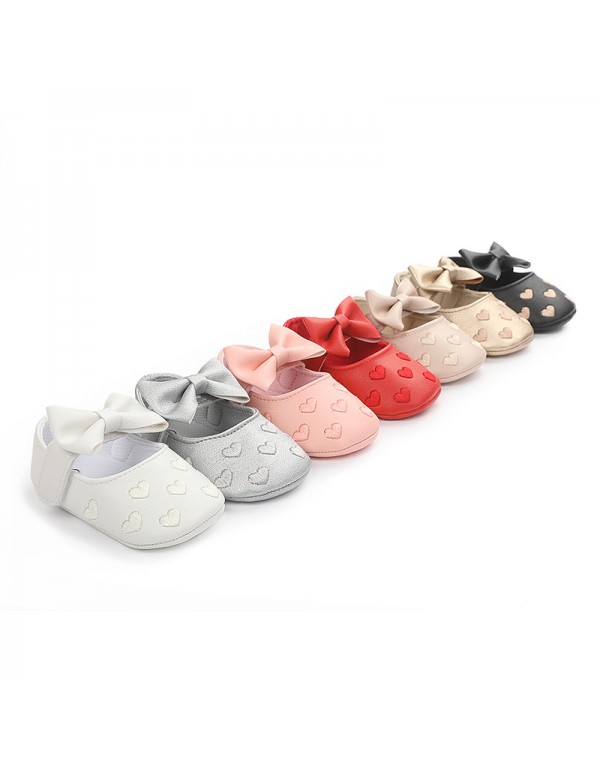 0-1 year old one heart baby shoes toddler shoes baby shoes soft soled baby shoes one hair substitute 