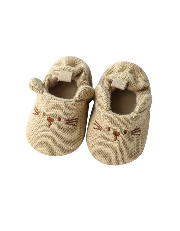 Hansheng cartoon 0-1-year-old infant shoes, baby shoes, knitted wool shoes, baby pre step shoes, spring and autumn style 