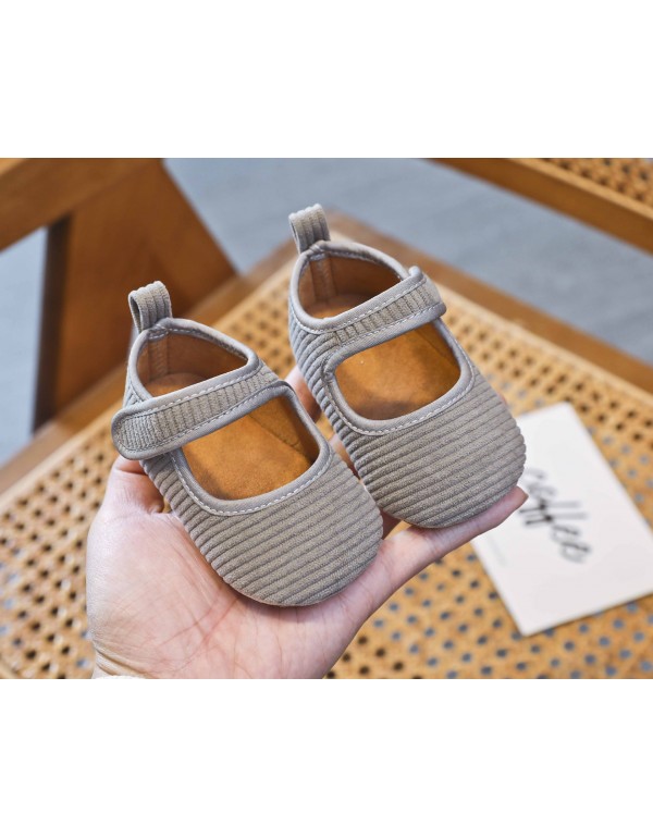 New baby shoes corduroy spring and autumn baby soft soled shoes leisure toddlers 