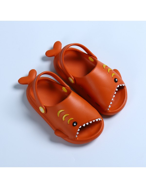 Heli shark new fashion little shark cool children's shoes flat bottom leisure daily wear male and female baby beach sandals 