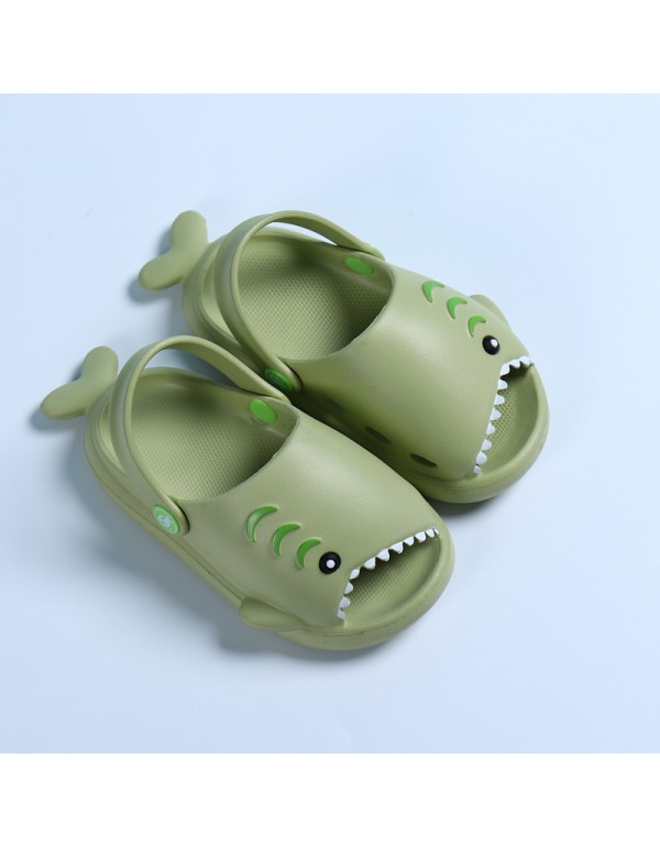 Heli shark new fashion little shark cool children's shoes flat bottom leisure daily wear male and female baby beach sandals 