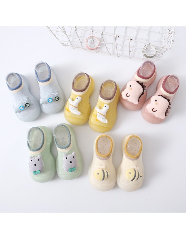 Spring and summer cartoon animal indoor shoes wear-resistant baby socks shoes breathable and comfortable children's men's and women's walking shoes manufacturer direct sales 