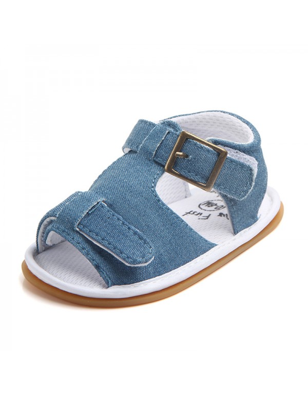 Spring and summer new men's baby shoes baby shoes soft soled non slip walking shoes rubber soled sandals wholesale 0824 