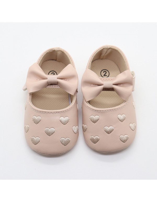 New baby shoes butterfly heart-shaped foreign trade Korean baby shoes toddler shoes princess style comfortable soft soled children's shoes wholesale 