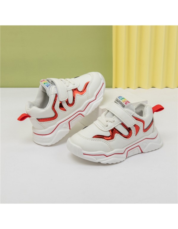 [Code Breaking clearance] children's shoes boys' sports shoes 2022 spring and autumn girls' middle-aged and big children's online Red daddy shoes 