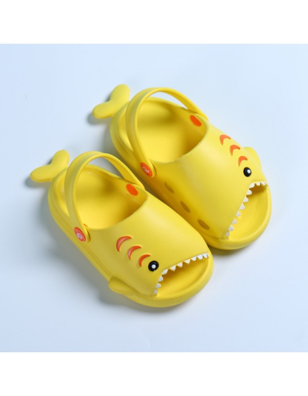 Heli shark new fashion little shark cool children's shoes flat bottom leisure daily wear male and female baby beach sandals 