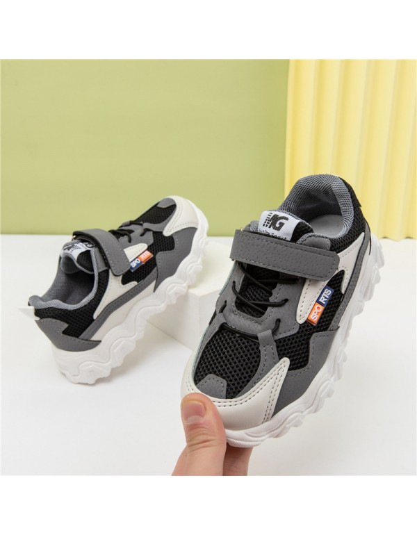 [Code Breaking clearance] children's shoes boys' sports shoes 2022 spring and autumn girls' middle-aged and big children's online Red daddy shoes 