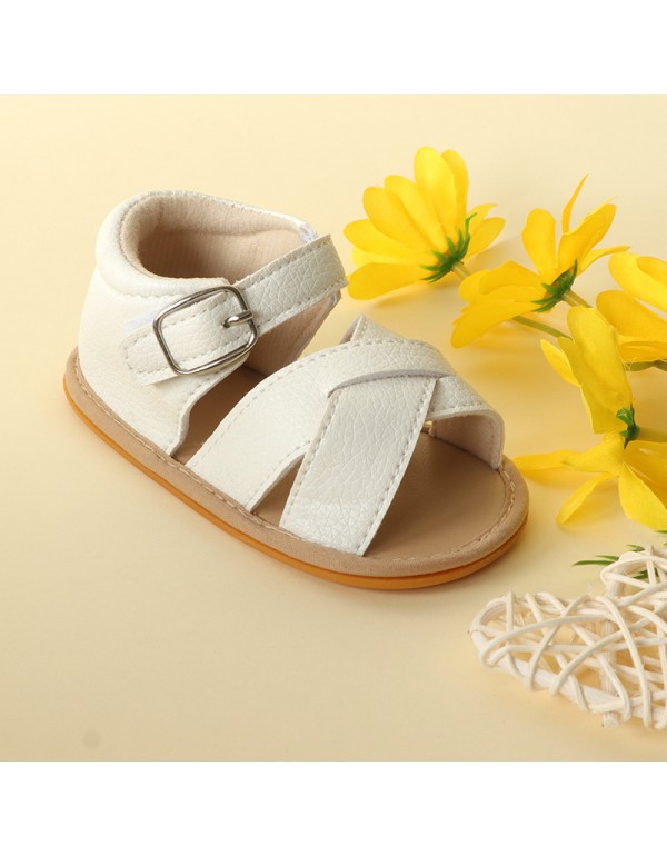 Cross border hot summer baby sandals breathable soft rubber soled walking shoes baby shoes baby shoes directly supplied by manufacturers 