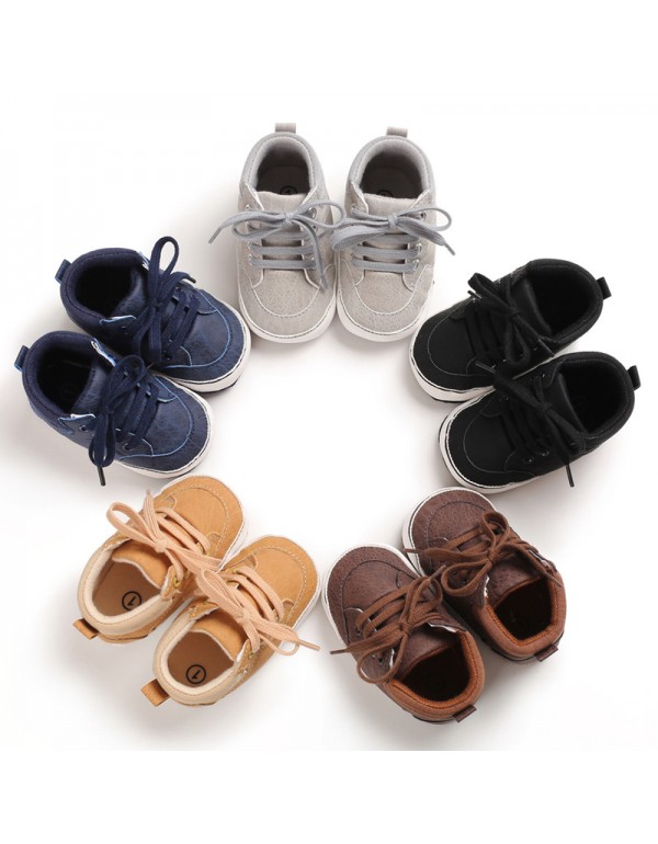 Spring and autumn baby lace up shoes 1-0-year-old men's casual shoes 