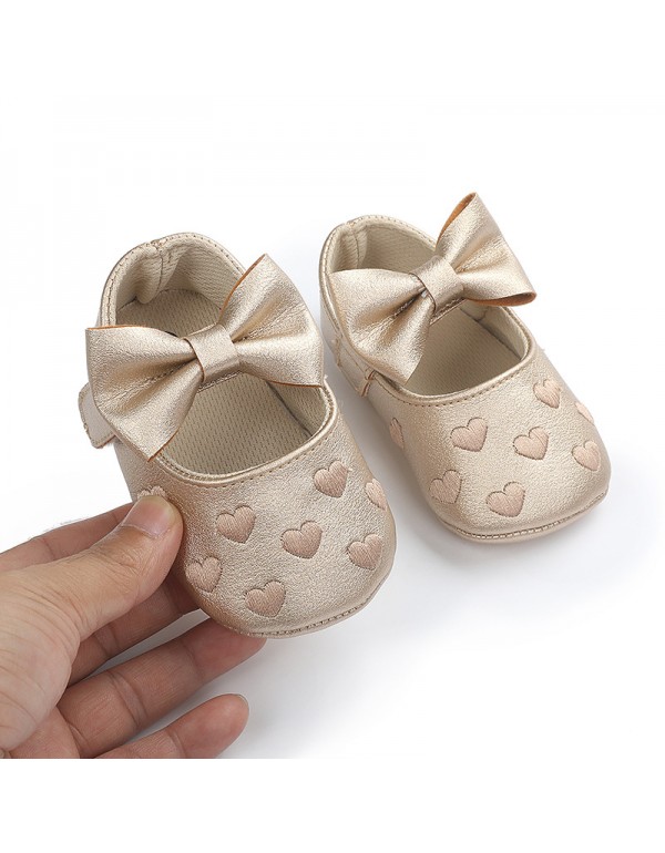 0-1 year old one heart baby shoes toddler shoes baby shoes soft soled baby shoes one hair substitute 