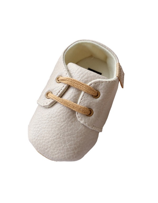 Baby shoes 0-1 year old non slip walking shoes sports leisure sole baby shoes soft film sole spring and autumn small leather shoes 