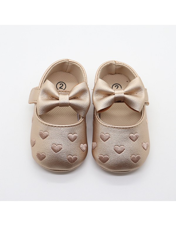 New baby shoes butterfly heart-shaped foreign trade Korean baby shoes toddler shoes princess style comfortable soft soled children's shoes wholesale 