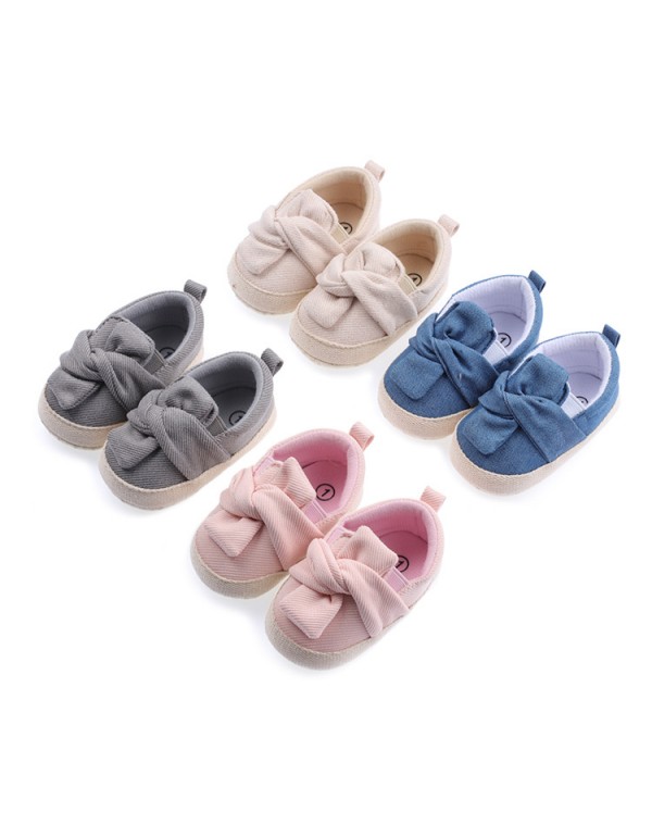 New style baby shoes 0-15 months bow cover foot baby walking shoes 