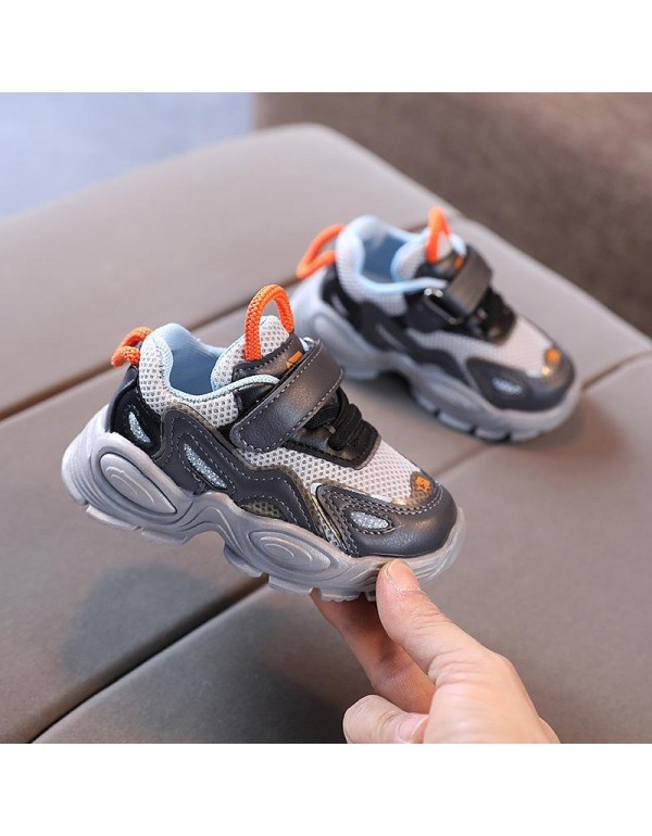 Children's shoes dad Toddler Children's shoes soft soled boys' shoes 1-6 years old one and a half girls' breathable mesh sports shoes