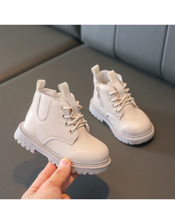 Cotton shoes children's Martin boots Plush 2021 autumn and winter new boys' thickened warm snow boots girls' short boots