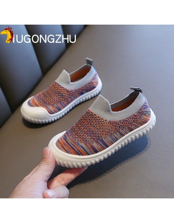 Kindergarten indoor shoes children's girls' boys' baby soft sole single shoes 2021 spring and autumn new one foot sports shoes