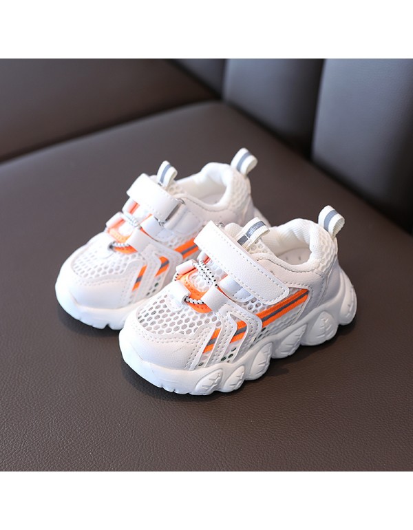 Children's sports shoes new summer boys' breathable single mesh shoes girls' baby shoes ultra light running shoes wholesale