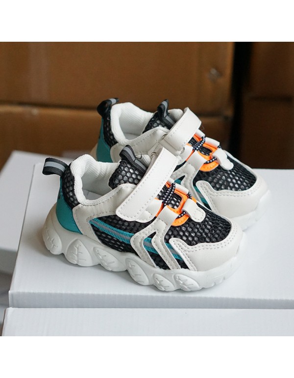 Children's shoes spring new children's sports shoes boys' baby breathable mesh shoes Korean girls' dad shoes