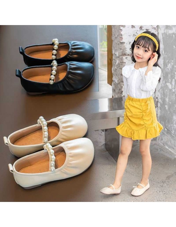 Baby shoes summer girl's leather shoes 20 new style little girl's foreign style small fragrance children's Soft Sole Baby Doudou single shoes