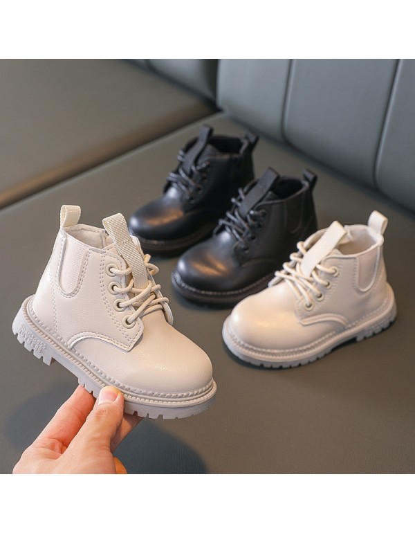 Cotton shoes children's Martin boots Plush 2021 autumn and winter new boys' thickened warm snow boots girls' short boots