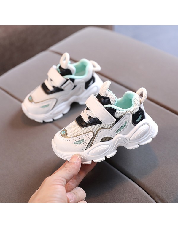 Children's shoes 2021 spring and autumn new daddy Shoes Boys' and babies' walking shoes children's sports shoes girls' breathable mesh shoes