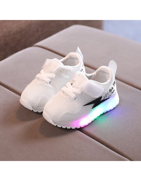 2021 autumn new children's LED light shoes men's and women's luminous sports shoes casual shoes anti slip lightning children's shoes
