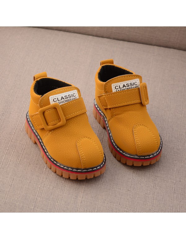 2020 autumn and winter new children's shoes boys' boots children's fashion Martin boots tide waterproof single boots Korean Short Boots